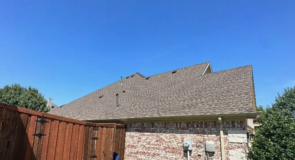 Completed roof replacement project in Highland